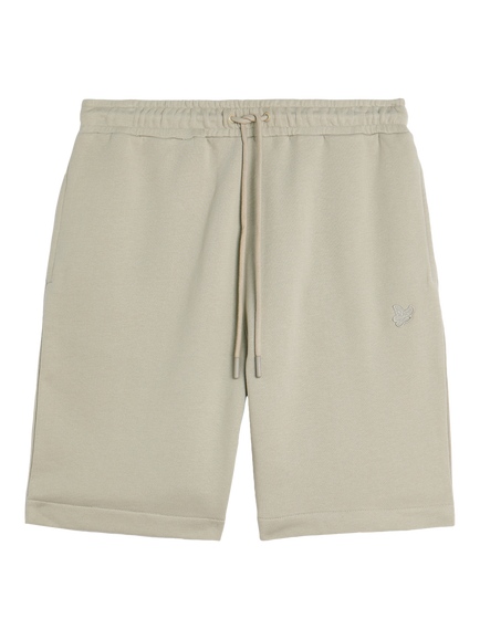 Lyle & Scott Superfine Cotton Drawstring Sweat Shorts, Willow Grey
