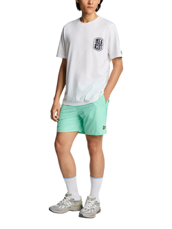 Lyle & Scott Elasticated Drawstring Swim Shorts, Aquamarine