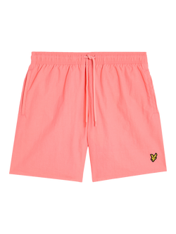 Lyle & Scott Elasticated Drawstring Swim Shorts, Vibrant Coral