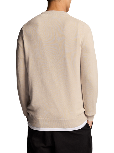 Lyle & Scott Cotton Crew Neck Jumper - view 2, Cove