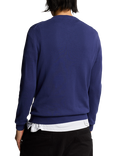 Lyle & Scott Cotton Crew Neck Jumper, Deep Indigo