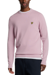 Lyle & Scott Cotton Crew Neck Jumper, Light Pink