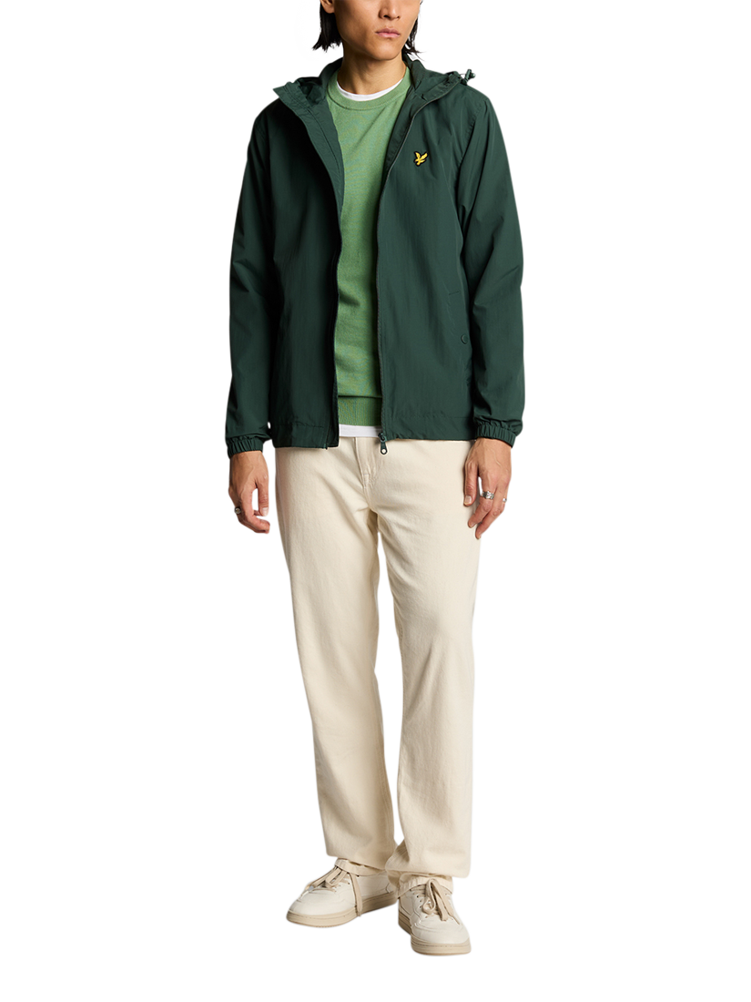 Product image 4 of 5, which shows Lyle & Scott Cotton Crew Neck Jumper, Smoke Green, XS