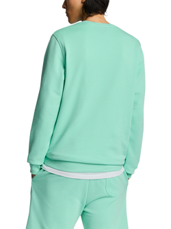 Lyle & Scott Logo Crew Neck Cotton Sweatshirt - view 2, Aquamarine