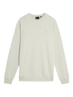 Lyle & Scott Superfine Crew Neck Sweatshirt, Celadon Tint, Celadon Tint