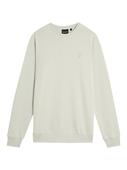 Lyle & Scott Superfine Crew Neck Sweatshirt, Celadon Tint