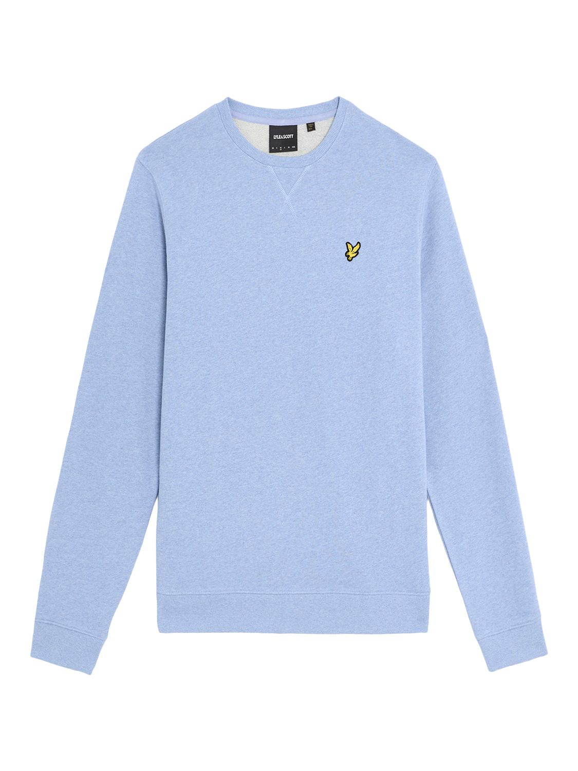 Product image 1 of 1, which shows Lyle & Scott Heathered Crew Neck Sweatshirt, Fresh Water Marl, XS