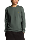 Lyle & Scott Cotton Blend Crew Neck Sweatshirt, Green Mercurial