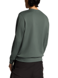 Lyle & Scott Cotton Blend Crew Neck Sweatshirt, Green Mercurial