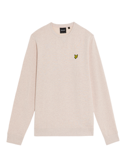 Lyle & Scott Heathered Crew Neck Sweatshirt, Taupe Marl