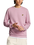 Lyle & Scott Cotton Blend Crew Neck Sweatshirt, Light Pink
