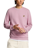 Lyle & Scott Cotton Blend Crew Neck Sweatshirt, Light Pink