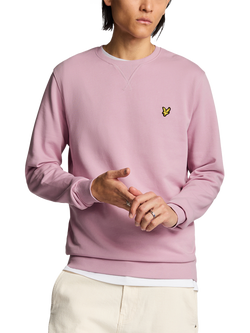 Lyle & Scott Cotton Blend Crew Neck Sweatshirt - view 2, Light Pink