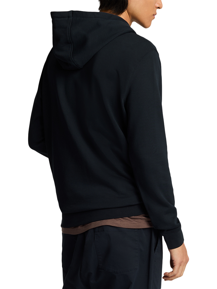 Product image 2 of 5, which shows Lyle & Scott Cotton Superfine Pullover Hoodie, Dark Navy, XS