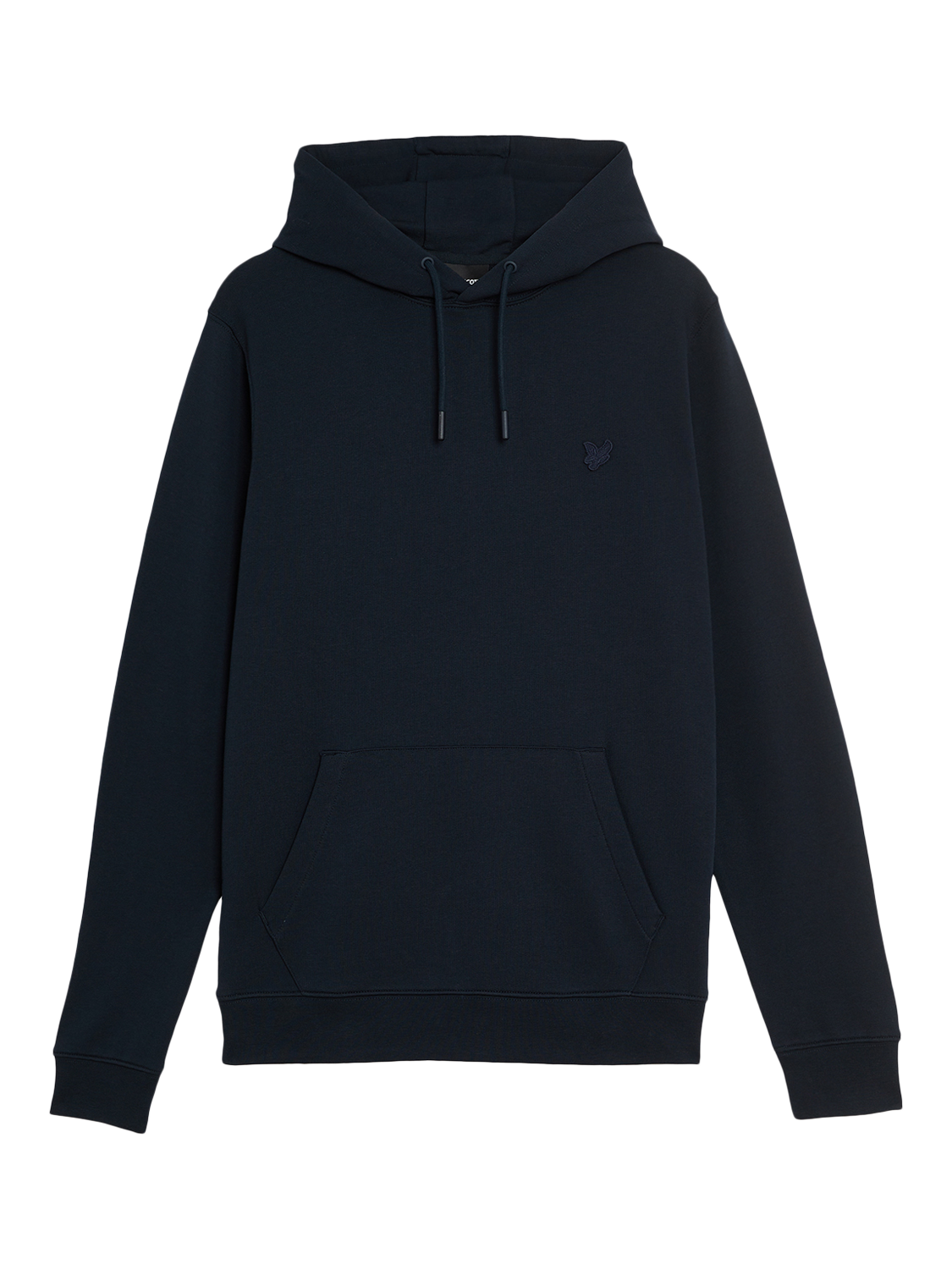 Product image 3 of 5, which shows Lyle & Scott Cotton Superfine Pullover Hoodie, Dark Navy, XS