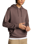 Lyle & Scott Cotton Superfine Pullover Hoodie, Plum Truffle