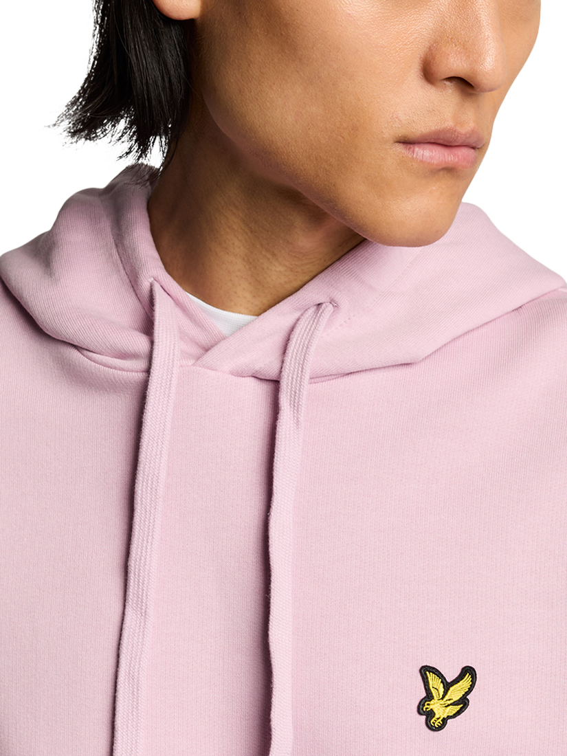Product image 4 of 4, which shows Lyle & Scott Cotton Hoodie, Pink Light, XS
