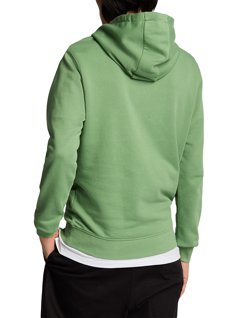 Product image 2 of 5, which shows Lyle & Scott Cotton Hoodie, Smoke Green, XS