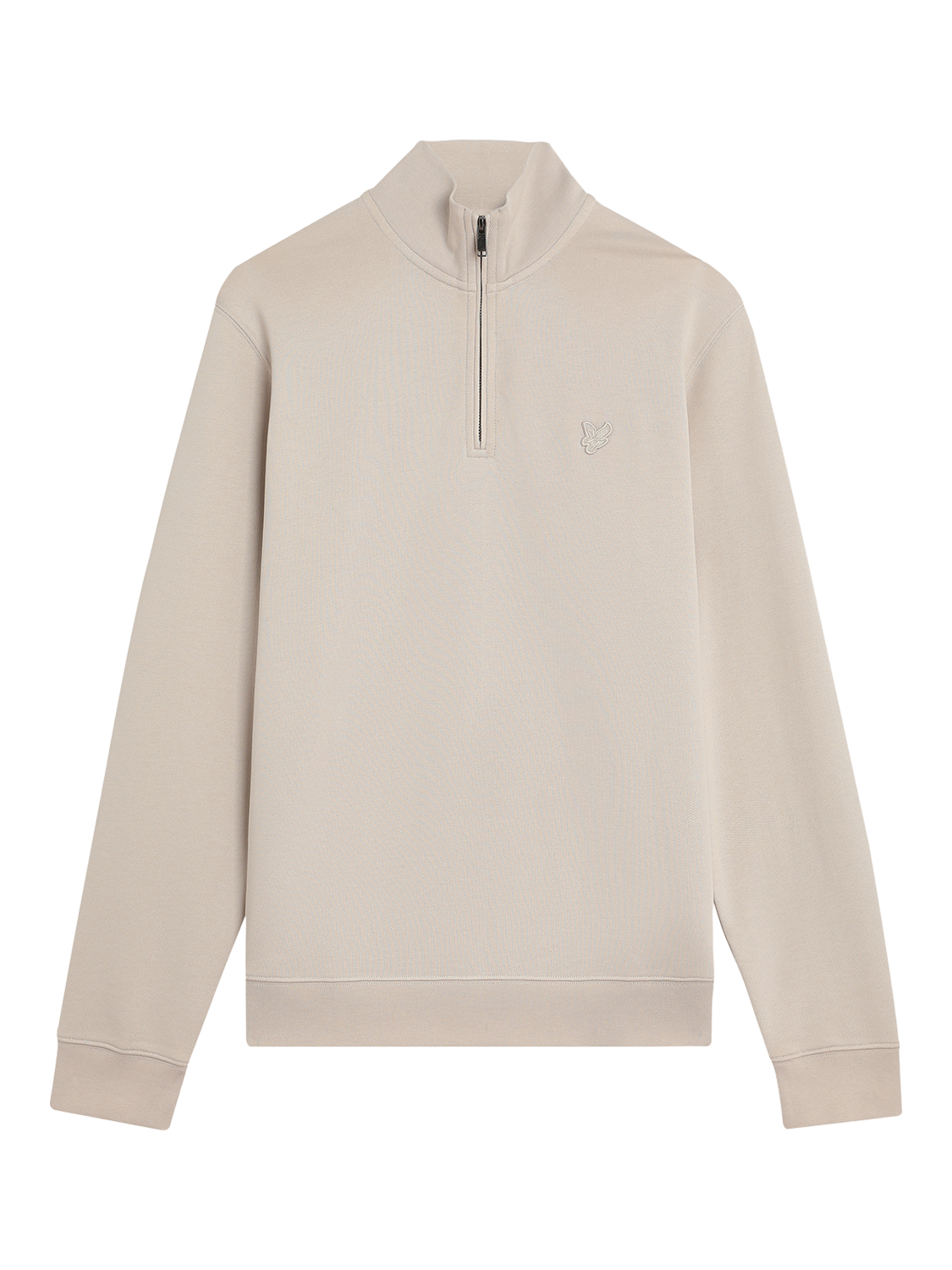 Product image 3 of 5, which shows Lyle & Scott Superfine Quarter Zip Sweatshirt, Cove, XS