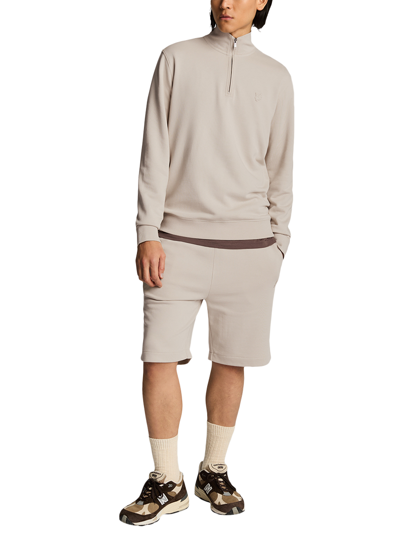 Product image 4 of 5, which shows Lyle & Scott Superfine Quarter Zip Sweatshirt, Cove, XS