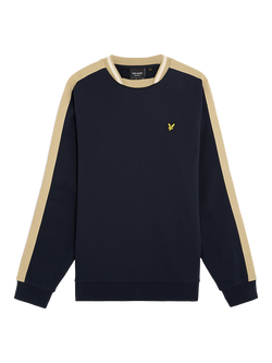 Lyle & Scott Contrast Taped Sweatshirt, Dark Navy