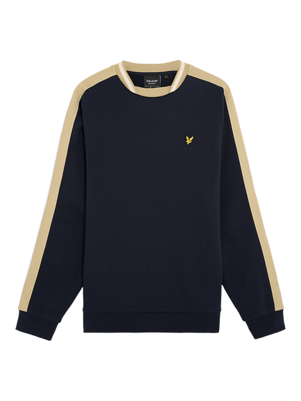 Lyle & Scott Contrast Taped Sweatshirt, Dark Navy