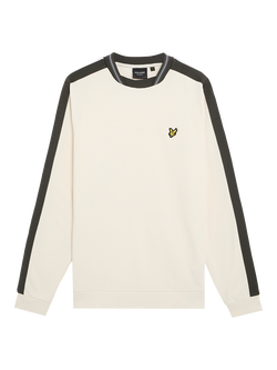 Lyle & Scott Contrast Taped Sweatshirt, Natural