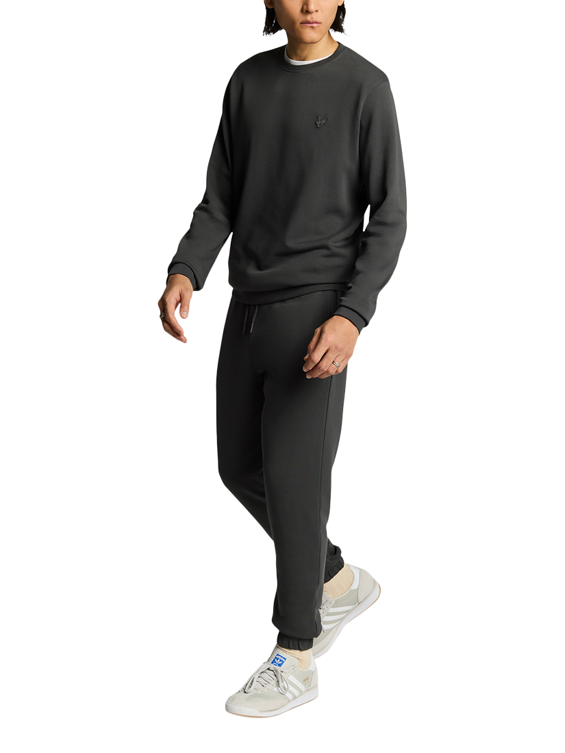 Product image 4 of 5, which shows Lyle & Scott Superfine Cotton Slim Fit Joggers, Gunmetal, XS