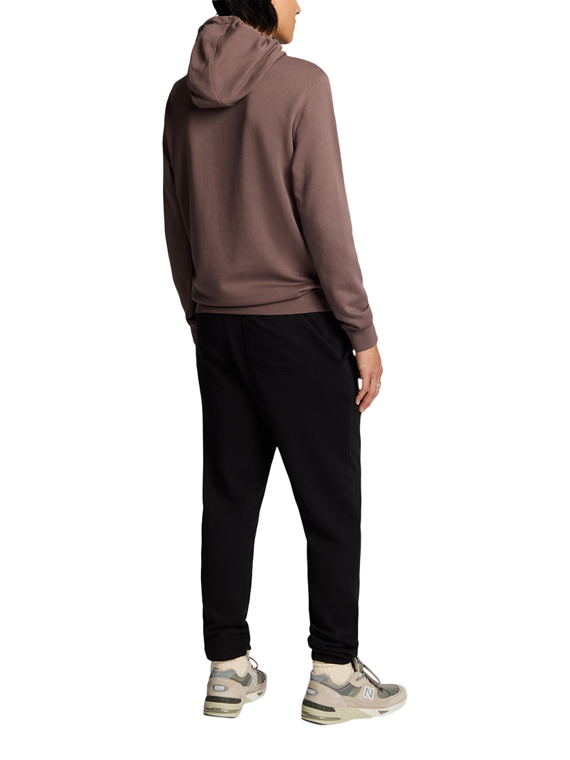 Product image 2 of 5, which shows Lyle & Scott Superfine Cotton Slim Fit Joggers, Jet Black, XS