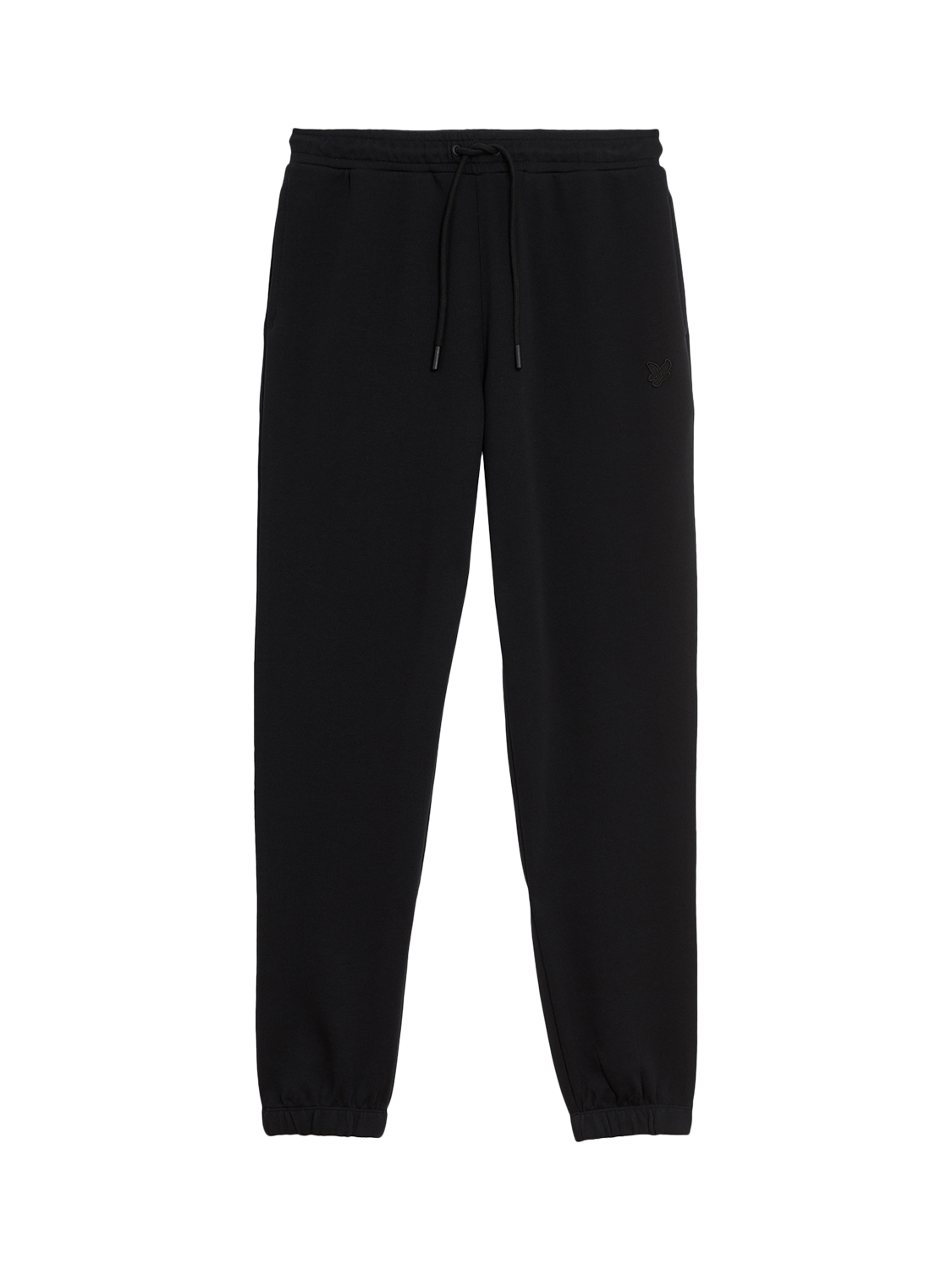 Product image 3 of 5, which shows Lyle & Scott Superfine Cotton Slim Fit Joggers, Jet Black, XS