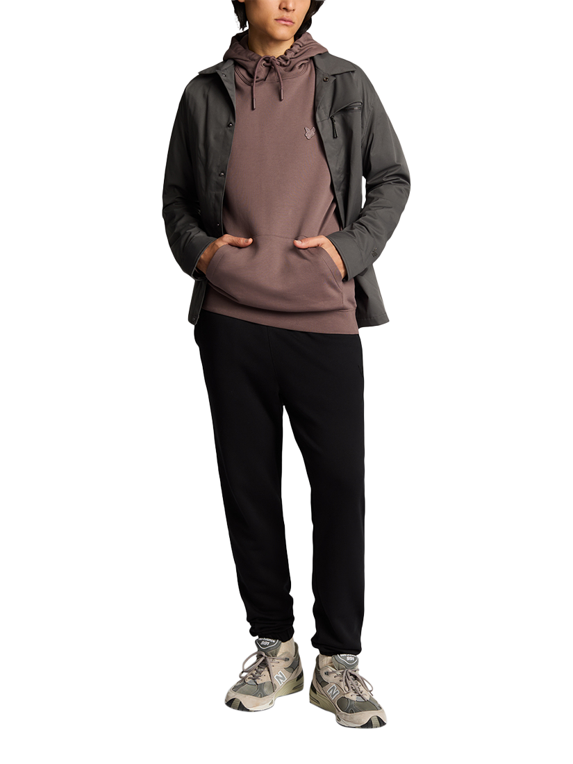 Product image 4 of 5, which shows Lyle & Scott Superfine Cotton Slim Fit Joggers, Jet Black, XS