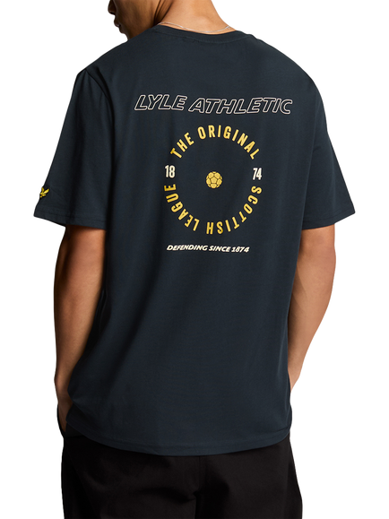 Lyle & Scott Cotton Athletic Graphic Regular Fit T-Shirt - view 2, Dark Navy/Multi