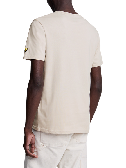 Lyle & Scott Cotton Regular Fit Short Sleeve Embroidered Logo T-Shirt - view 2, Cove/ Dark Navy
