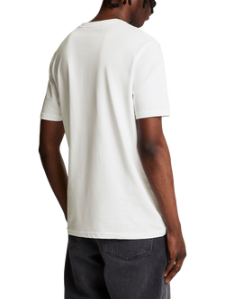 Lyle & Scott Cotton Regular Fit Short Sleeve Embroidered Logo T-Shirt - view 2, White/Jet Black