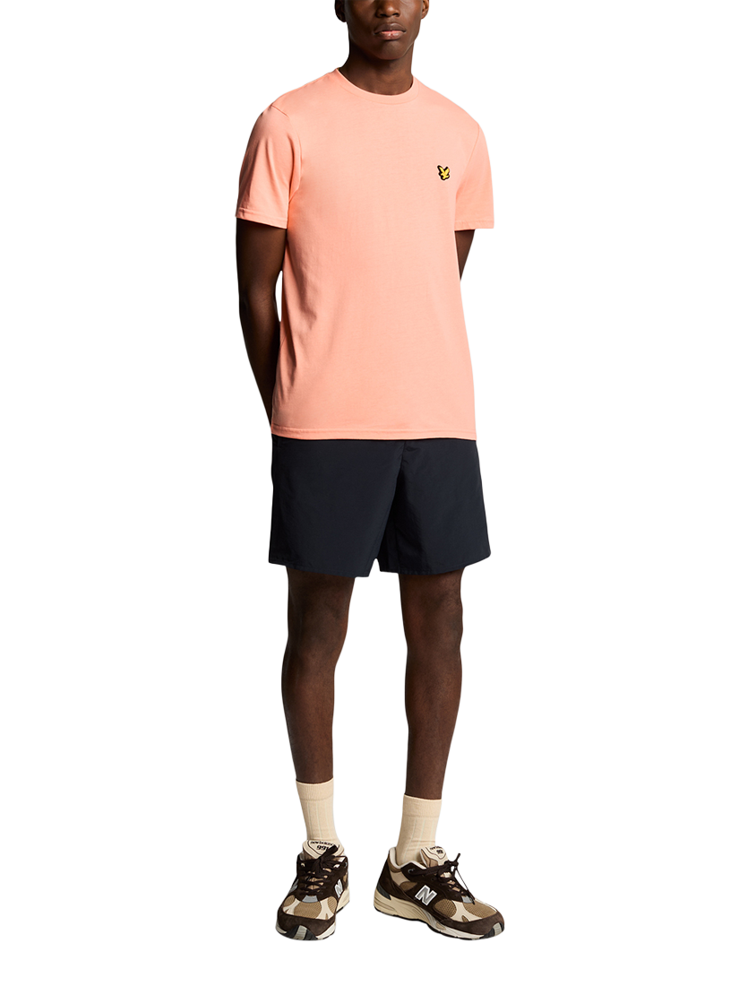 Product image 3 of 4, which shows Lyle & Scott Martin Regular Fit Short Sleeve T-Shirt, Warm Up Pink, XS