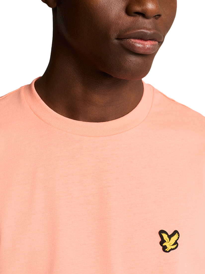 Product image 4 of 4, which shows Lyle & Scott Martin Regular Fit Short Sleeve T-Shirt, Warm Up Pink, XS