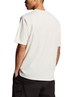 Lyle & Scott Regular Fit Panelled Neoprene T-Shirt - view 2, Chalk