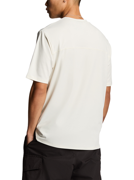Lyle & Scott Regular Fit Panelled Neoprene T-Shirt - view 2, Chalk