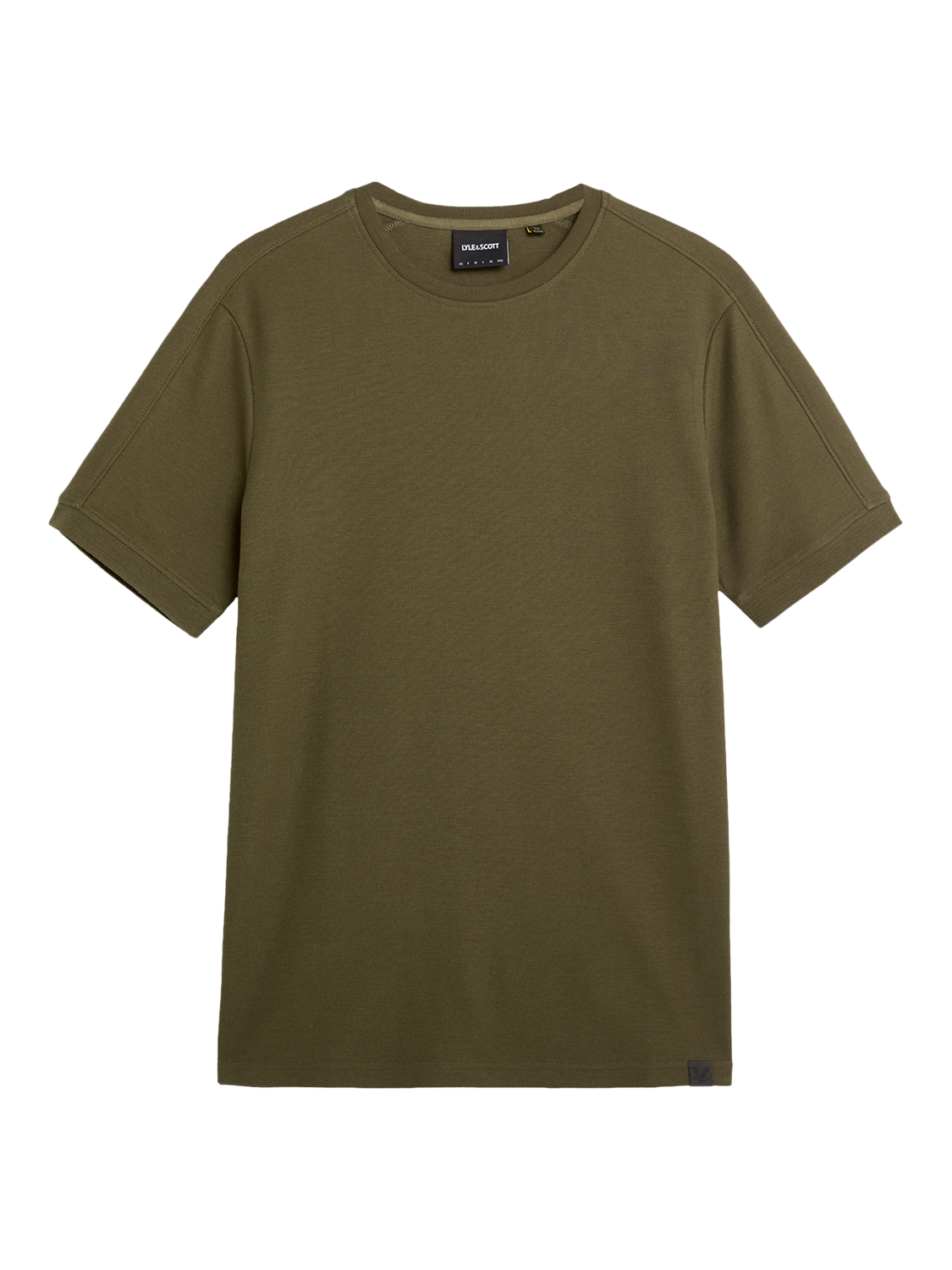 Product image 1 of 1, which shows Lyle & Scott Panelled Regular Fit T-Shirt, Cement, XS