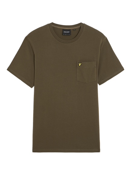 Lyle & Scott Cotton Regular Fit Pocket T-Shirt, Cement