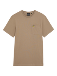 Lyle & Scott Cotton Regular Fit Pocket T-Shirt, Desert Taupe