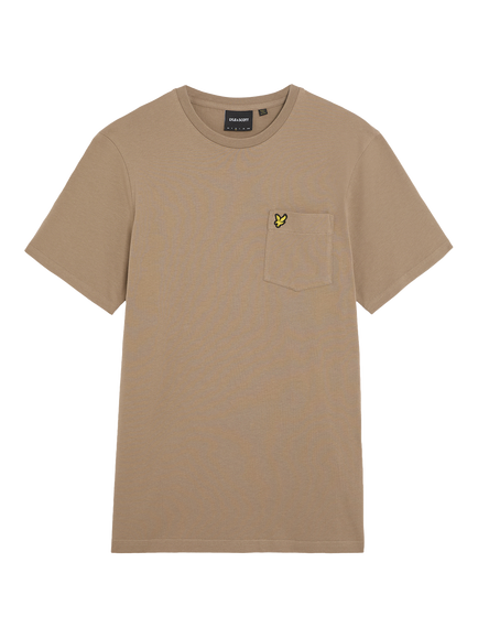 Lyle & Scott Cotton Regular Fit Pocket T-Shirt, Desert Taupe