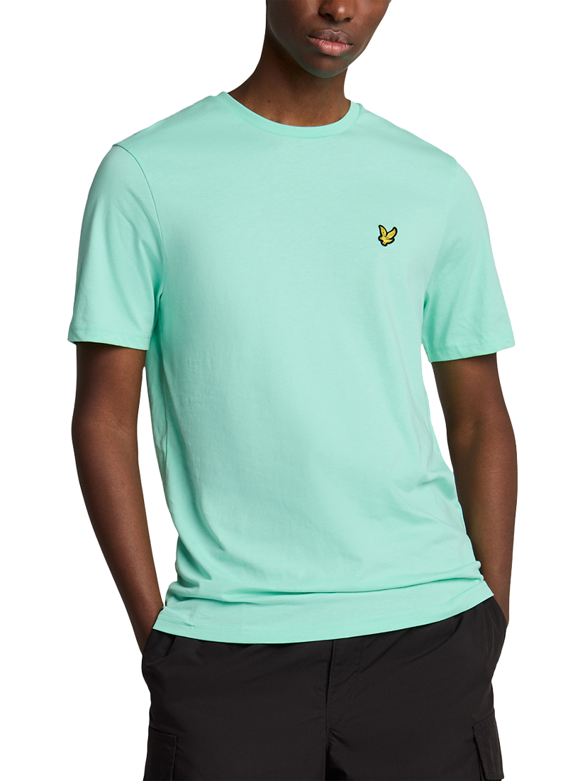 Product image 1 of 5, which shows Lyle & Scott Plain Crew Neck T-Shirt, Aquamarine, XS