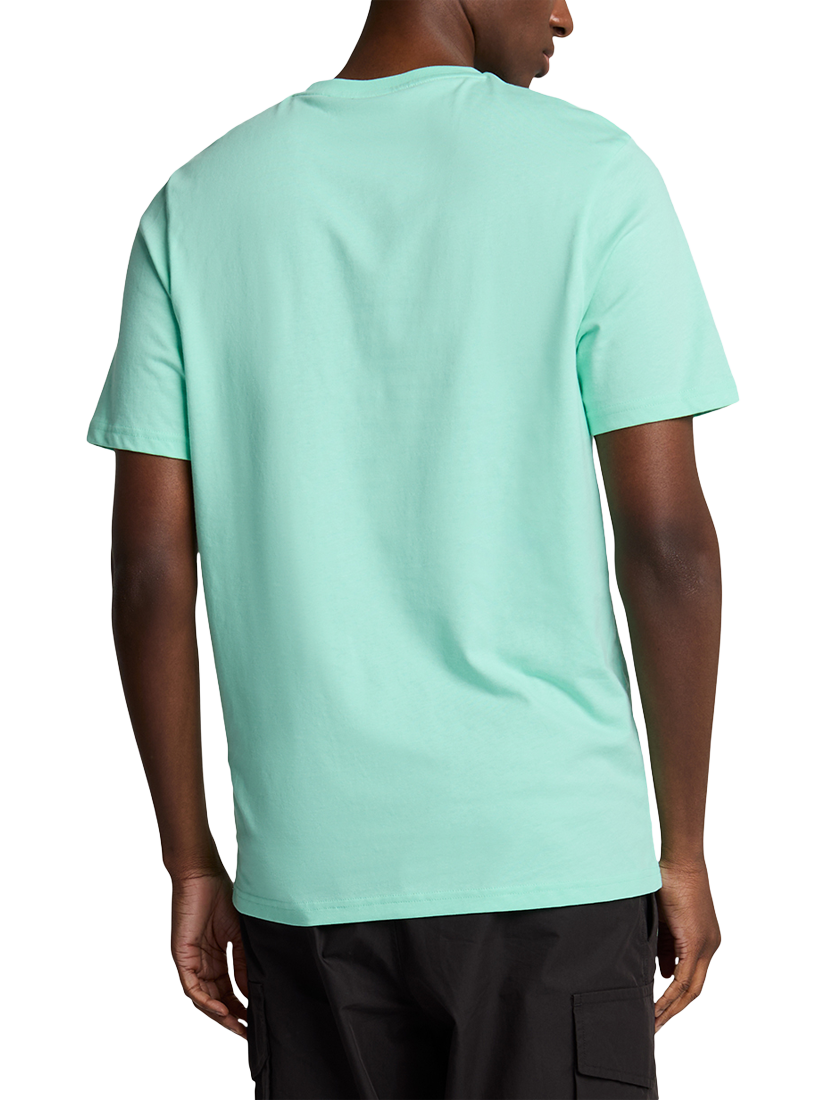 Product image 2 of 5, which shows Lyle & Scott Plain Crew Neck T-Shirt, Aquamarine, XS