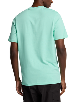 Lyle & Scott Plain Crew Neck T-Shirt - view 2, Aquamarine