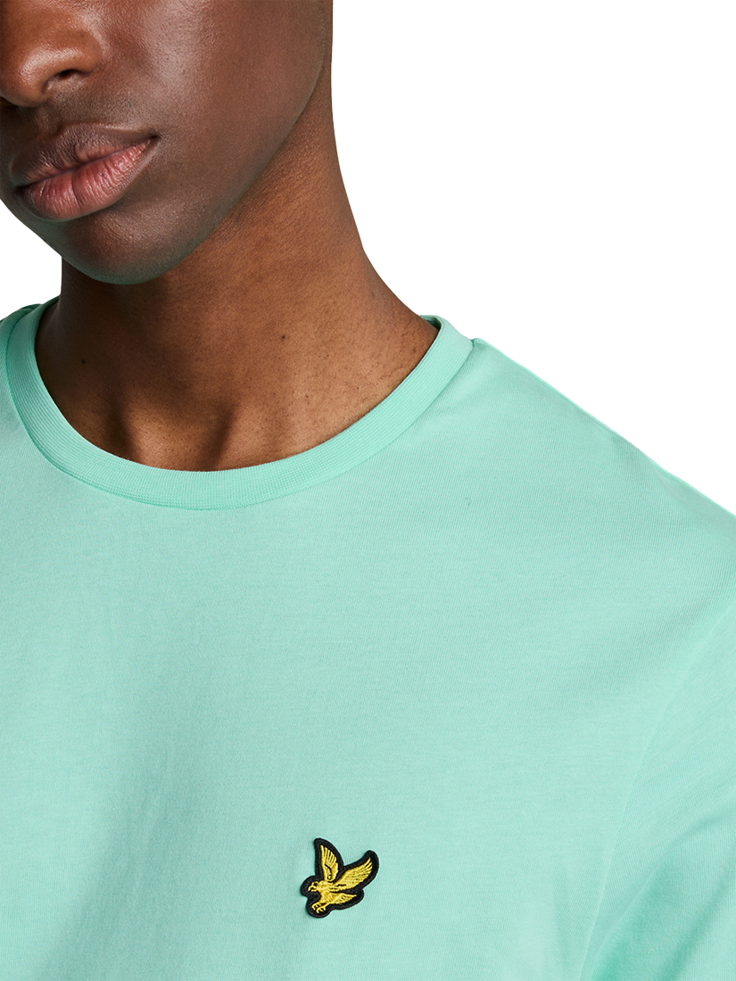 Product image 5 of 5, which shows Lyle & Scott Plain Crew Neck T-Shirt, Aquamarine, XS