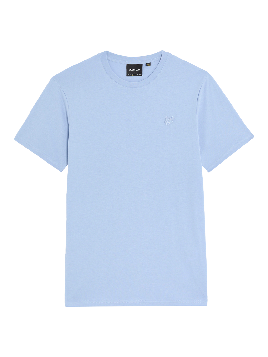 Product image 1 of 1, which shows Lyle & Scott Superfine Cotton Regular Fit T-Shirt, Brunnera Blue, XS