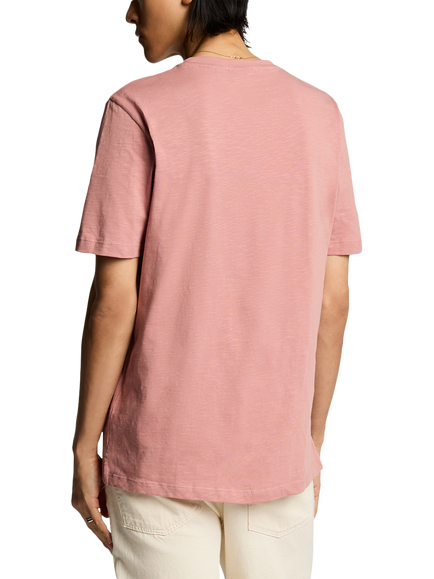 Lyle & Scott Slub Cotton Regular Fit Short Sleeve T-Shirt, Smoke Green - view 2, Ash Red