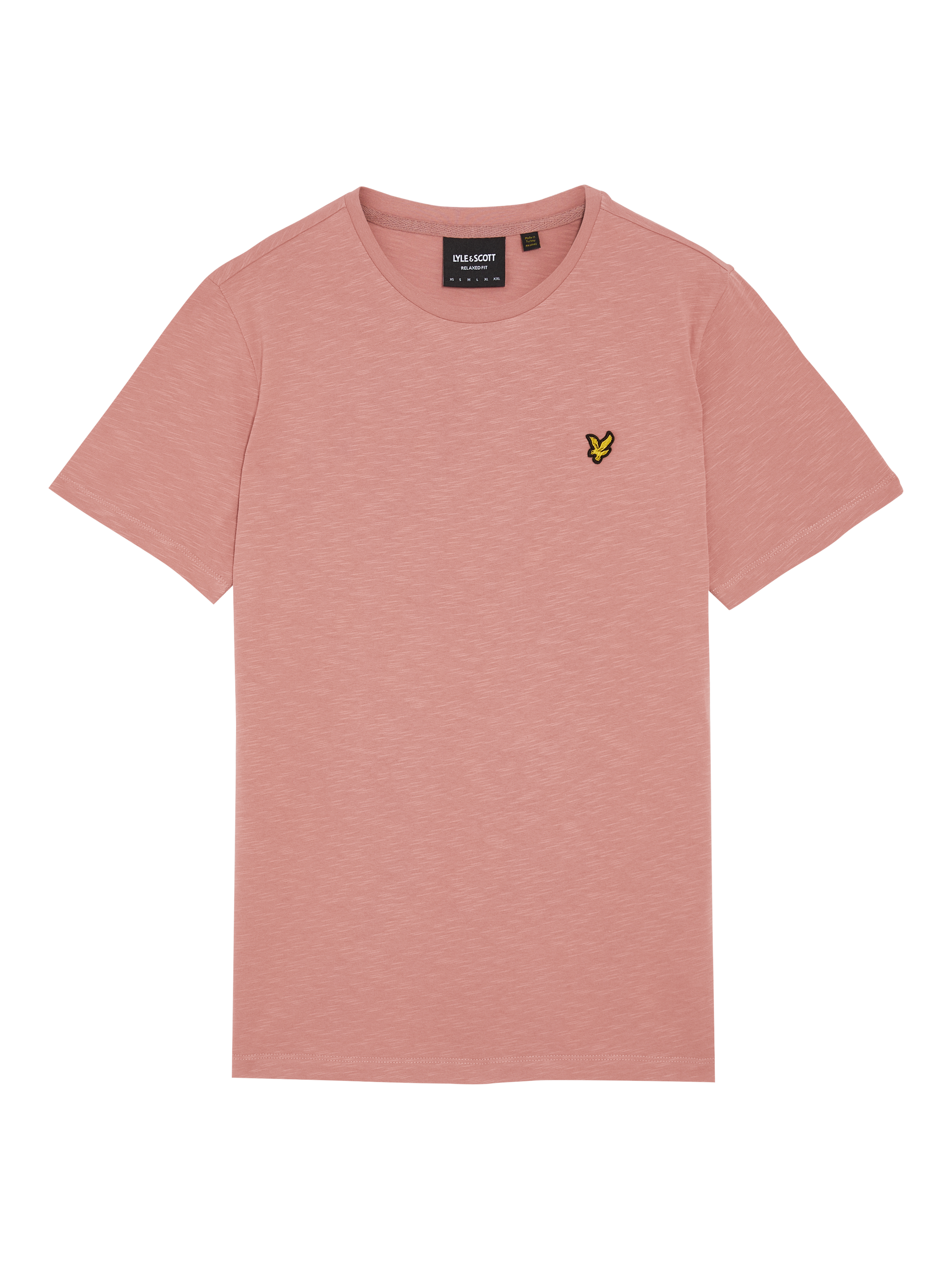 Product image 3 of 5, which shows Lyle & Scott Slub Cotton Regular Fit Short Sleeve T-Shirt, Ash Red, XS