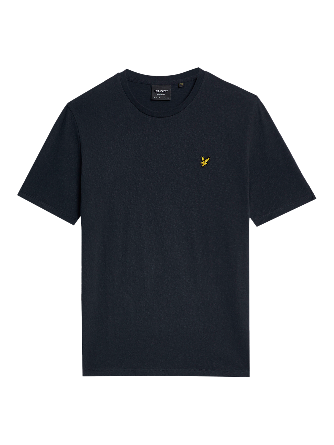Product image 3 of 5, which shows Lyle & Scott Cotton Slub T-Shirt, Dark Navy, L